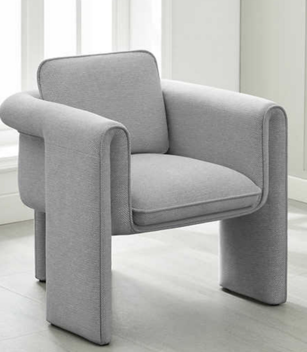 Taylor Fabric Accent Chair Grey