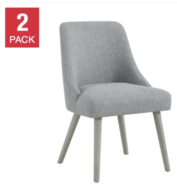 Huxton Dining Chair, 2 Pack Gray