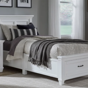 Rose Twin Storage Bed, White
