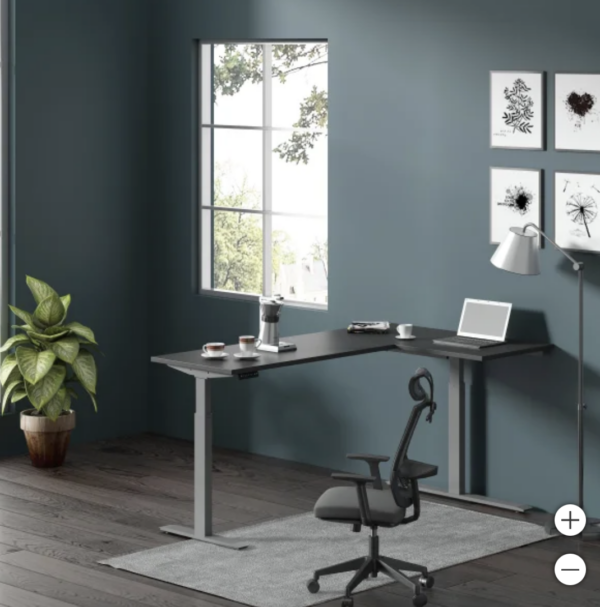 Motionwise Modern L-shape Height Adjustable Desk