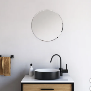 Appollo Avia Modern 45.7 cm (18 in.) Round Frameless Beveled Mirror