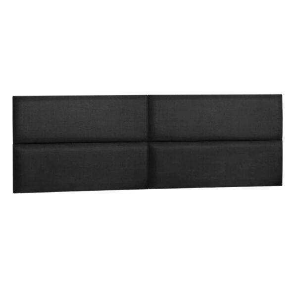 Black Aprameya Upholstered Headboard (Set of 4)