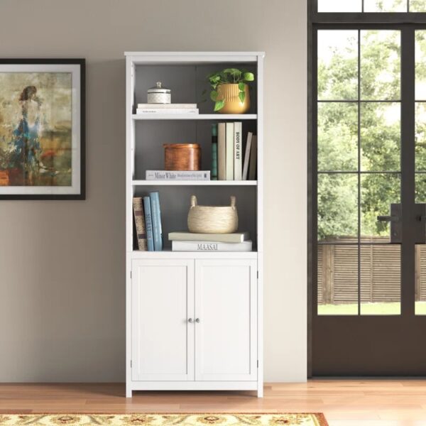 Aydan Storage Bookcase White