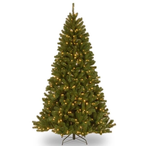 North Valley 7' 6" H Green Spruce Christmas Tree with 550 LED Colour Changing/Combination Lights