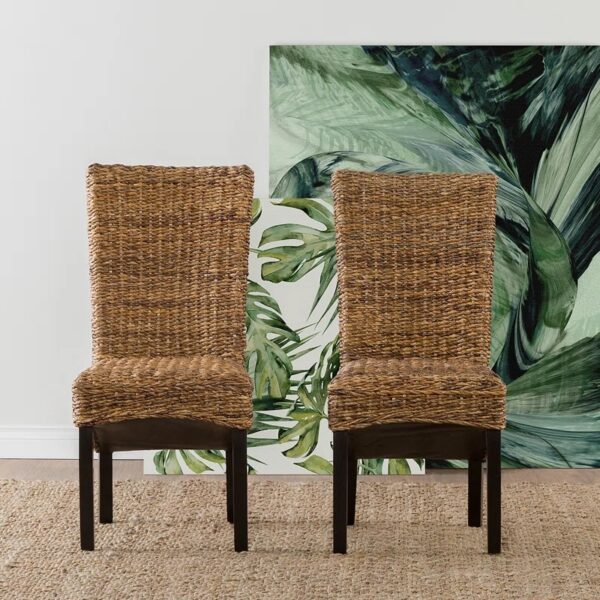 Jim Side Chair in Rattan Abaca (Set of 2)