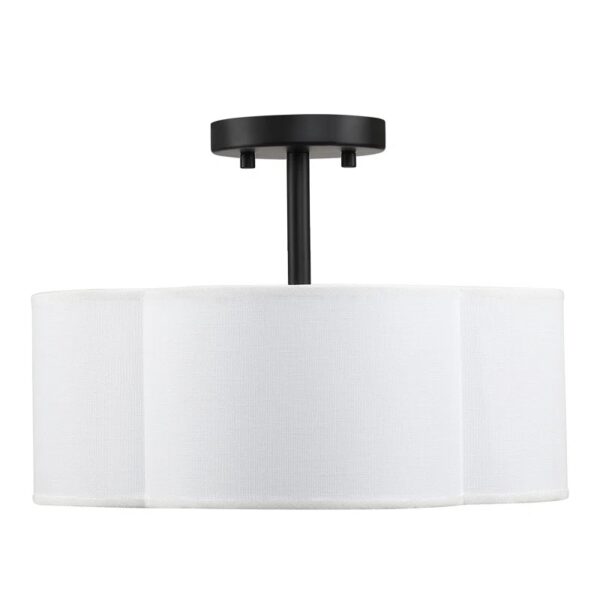 Verwood Fabric Semi Flush Mount