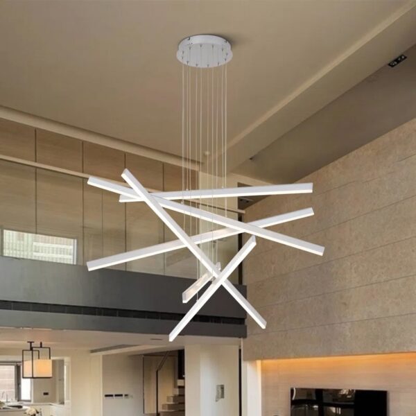 Bethanne 6 - Light Dimmable LED Geometric Chandelier