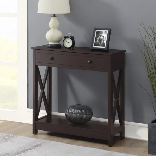 Lecenta 31.5'' 1 Drawer Console Table with Shelf