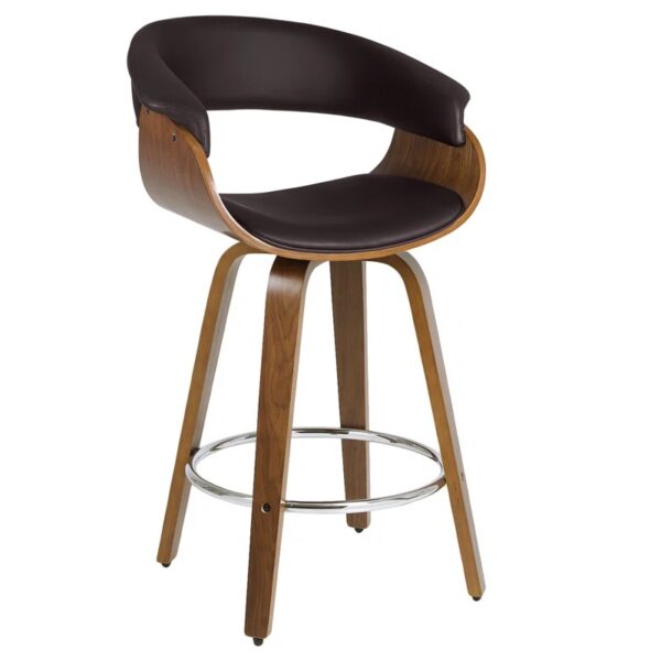 Lelio Swivel Upholstered Bar Stool