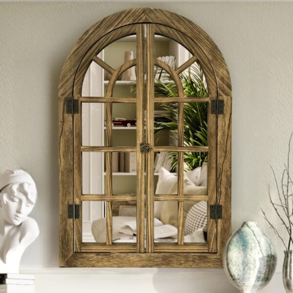 Cherrilyn Wood Wall Mirror Size: 36" x 24"