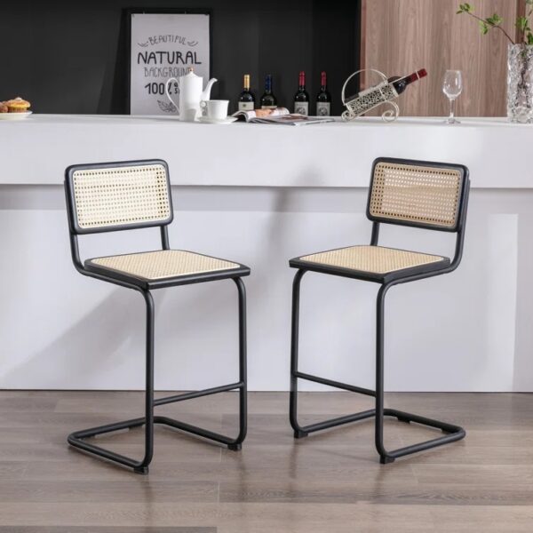 Zortman Rattan 24.3" Counter Stool (Set of 2)