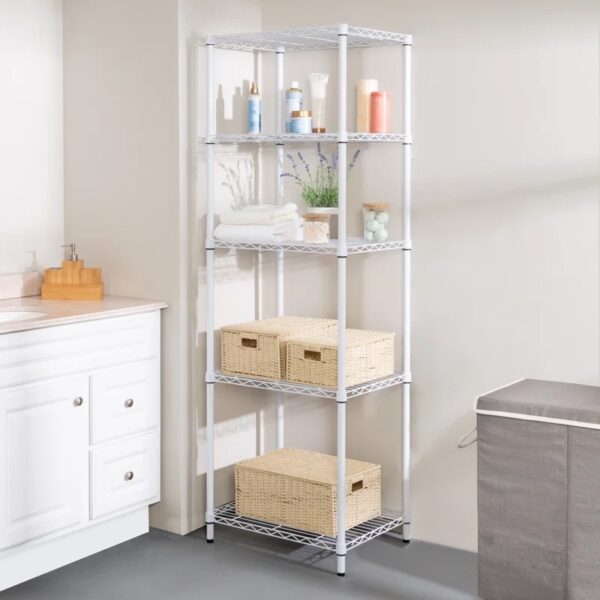 Alexandrina 3-Tier Shelving Unit (72" H X 24" W X 18" D)