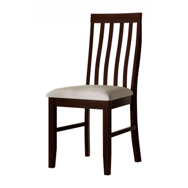 Jesse Dining Chair (Set of 6), Warm Gray/Dark Brown