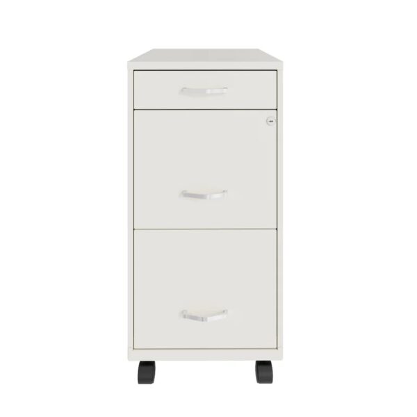 14.25'' Wide 3 -Drawer Mobile Steel File Cabinet