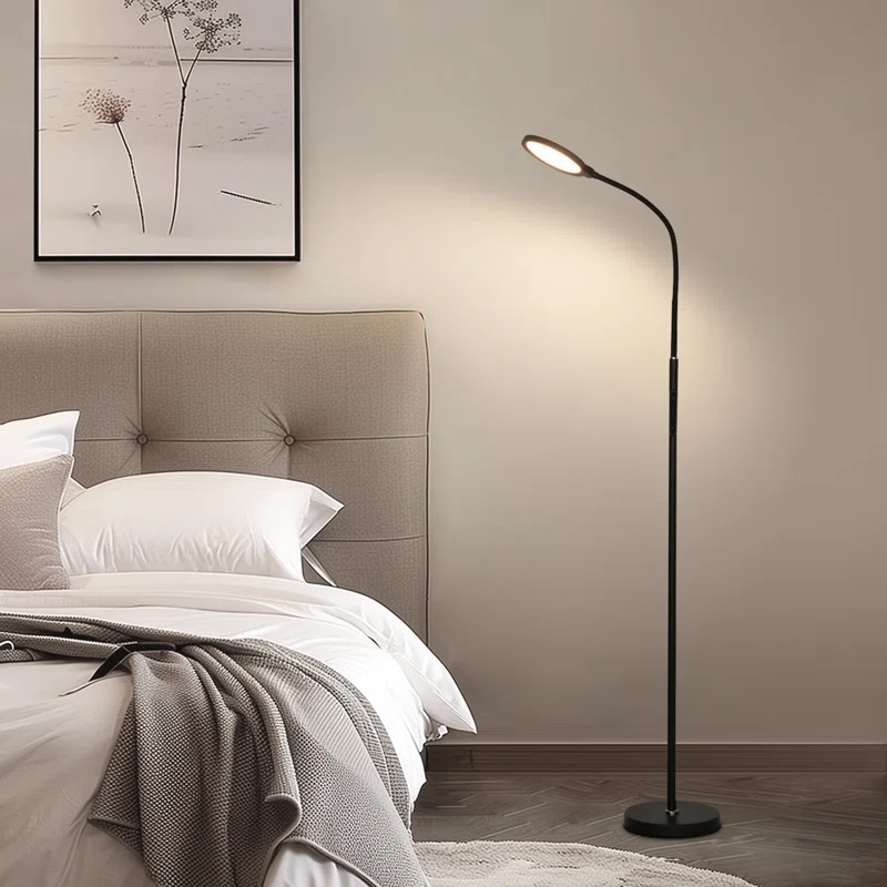 Ingbert 64" LED Task/Reading Floor Lamp with Remote Control