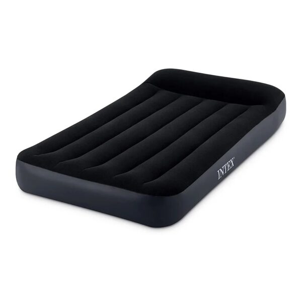 Intex Dura Pillow Rest Classic Blow Up Mattress Air Bed with Built In Pump Twin