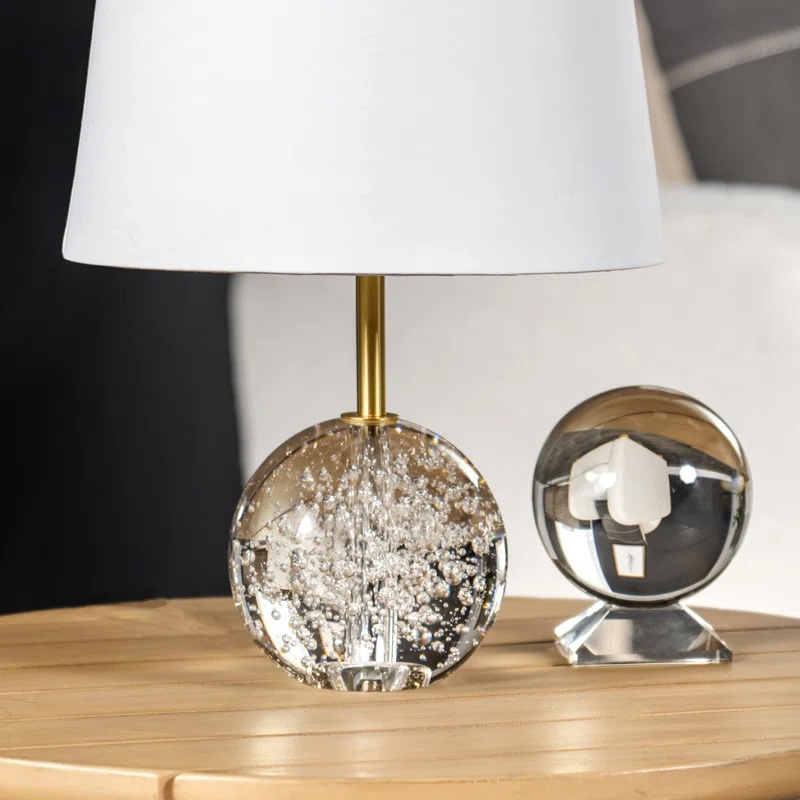 17" Clear Crystal Table Lamp