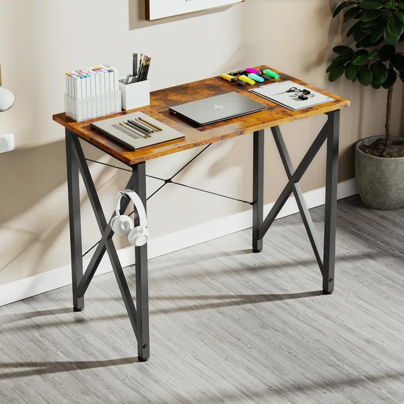 Metal Base Writing Desk