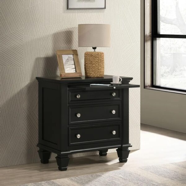 Christy 3 - Drawer Bachelor's Chest Black