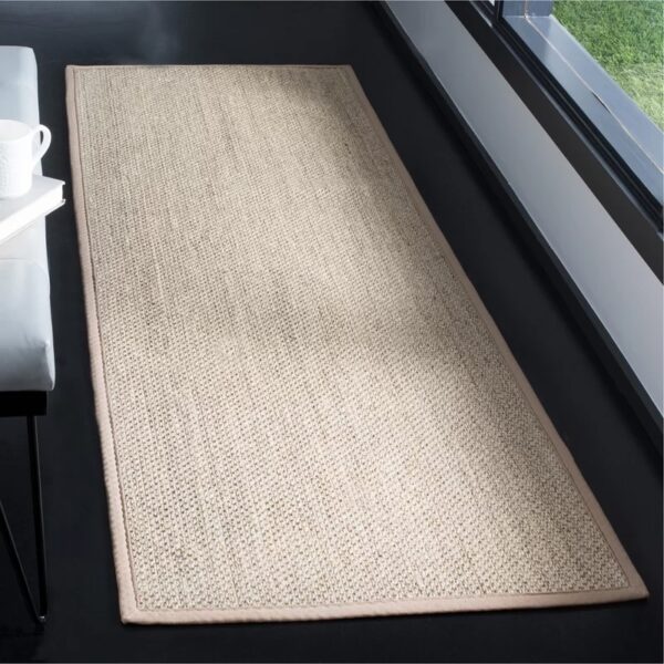 Kiki Jute/Sisal Marble/Linen Area Rug 2'6"X8'