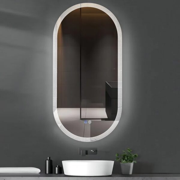 Gaozong Oval LED Wall Mirror