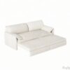 63.8" 3-in-1 Convertible Pull Out Sofa Bed with Side Storage Beige - Image 4