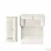 63.8" 3-in-1 Convertible Pull Out Sofa Bed with Side Storage Beige - Image 6