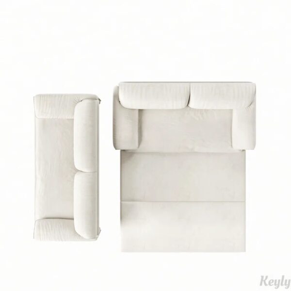 63.8" 3-in-1 Convertible Pull Out Sofa Bed with Side Storage Beige - Image 6