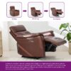 Jeramyah 35" Upholstered Power Reclining Chair with USB Port - Image 3