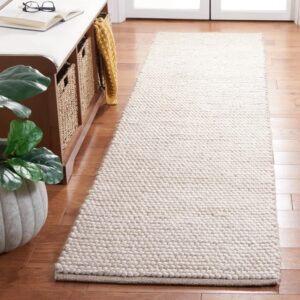 Msr Natura 9650 Area Rug In Ivory / Beige Runner 2'3x9' by Martha Stewart