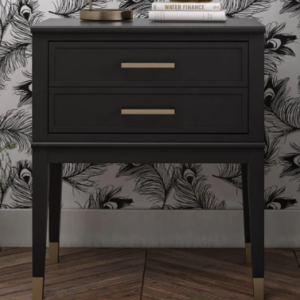 Westerleigh 1-Drawer Nightstand Black