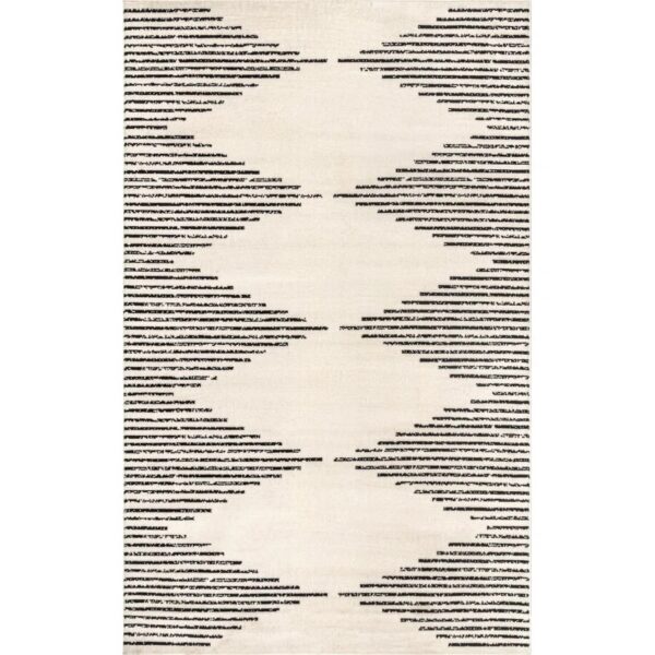Trellis Area Rug for Living Room Bedroom Dining Room Kitchen, Black/Ivory 5'x8'