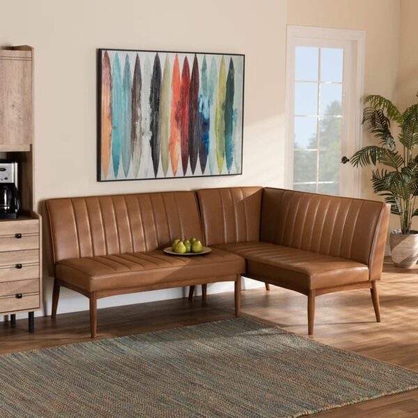 Gilburt Faux Leather Upholstered Bench