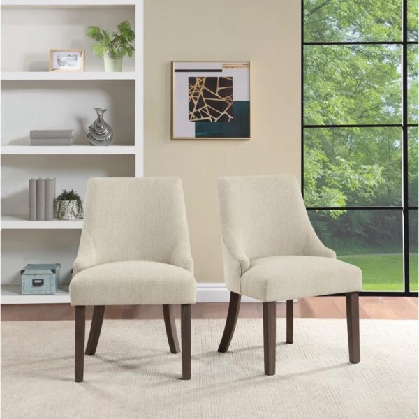 Alzubair Side Chair Dining Chair (Set of 2) Linen