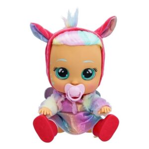Cry Babies Dressy Fantasy Hannah - 12" Baby Doll | Metallic Rainbow Dress