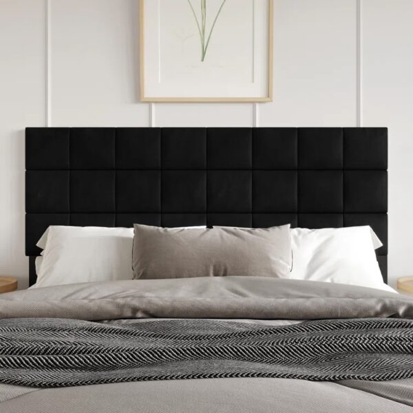 Queen Black Upholstered Headboard RTA