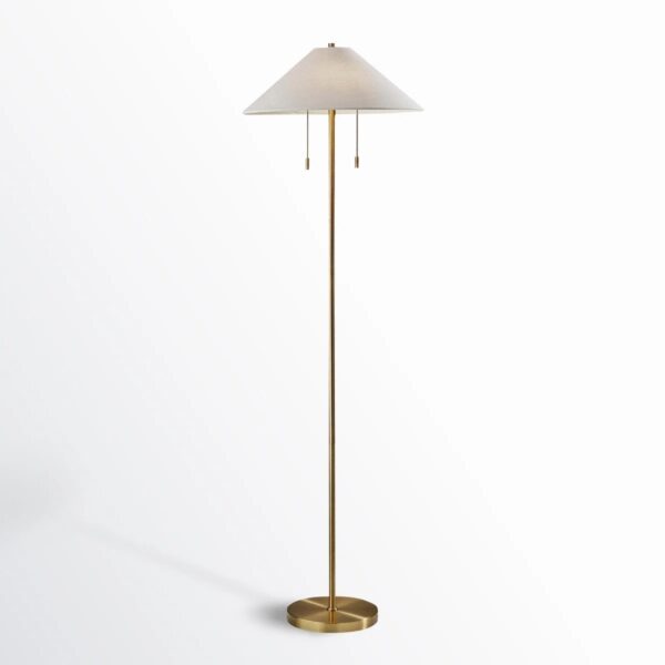 Finley 60.5'' Brass Traditional Floor Lamp - Image 4