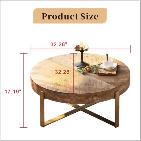 Johnoliver Solid Wood Top Coffee Table - Image 2