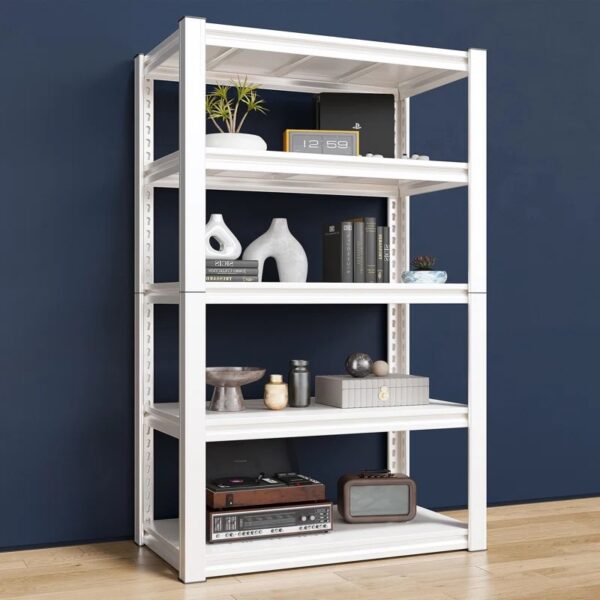 Makaylin Storage Shelves Garage Shelving Unit for Storage 5-Tiers Storage Shelf White
