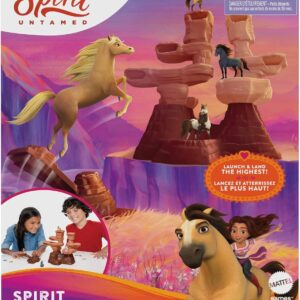 Mattel GXD68 Spirit Untamed Hoppin' Horses Kids Game Horse Launcher Game With Mountain Tower