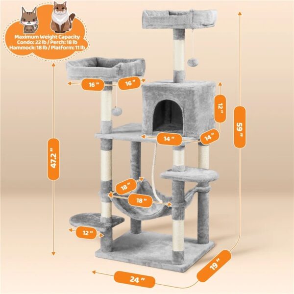 Tonquin 59'' H Cat Tree - Image 2