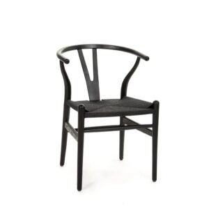 Wishbone Chair Black & Black - Special order