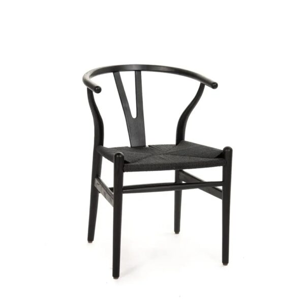 Wishbone Chair Black & Black - Special order