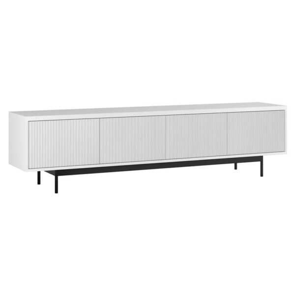 Whitman Abbye Rectangular TV Stand for TV's up to 85" White