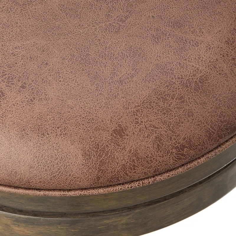 30" Tillman Solid Wood and Cane Swivel Barstool (set of 2) - Image 3