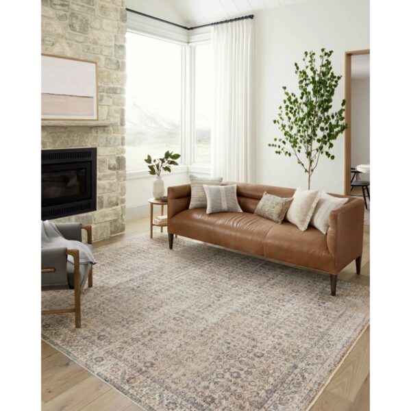 Angela Rose x Loloi Blake Beige / Denim Area Rug Rectangle 11'6" x 15'7" - Image 2