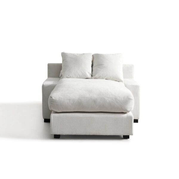 Modern Luxury Sofa Couch for Living Room Quality Chenille Beige - Image 2