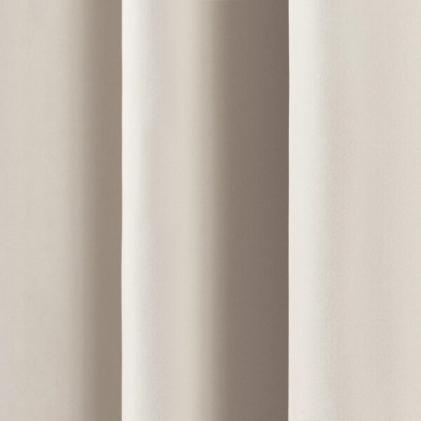 Scarsdale Polyester Blackout Curtain Single Panel Biscuit 80"x84" - Image 2