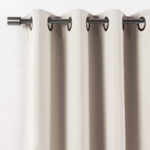 Scarsdale Polyester Blackout Curtain Single Panel Biscuit 80"x84"