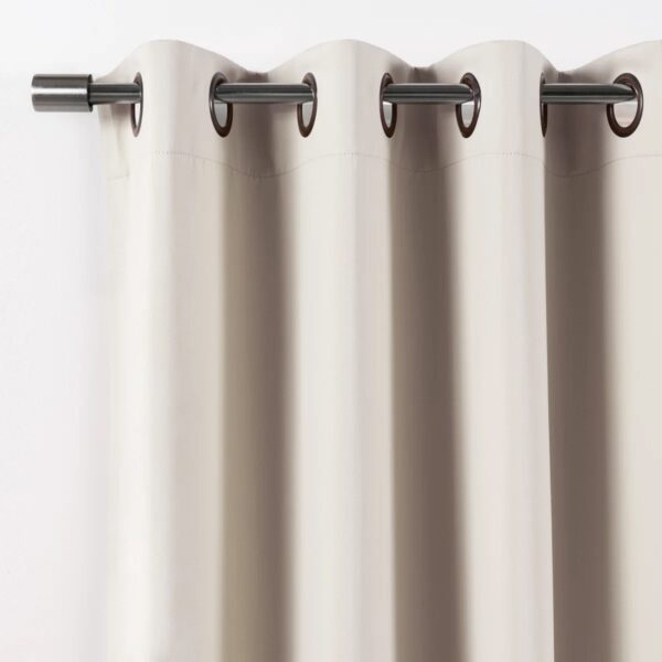 Scarsdale Polyester Blackout Curtain Single Panel Biscuit 80"x84"